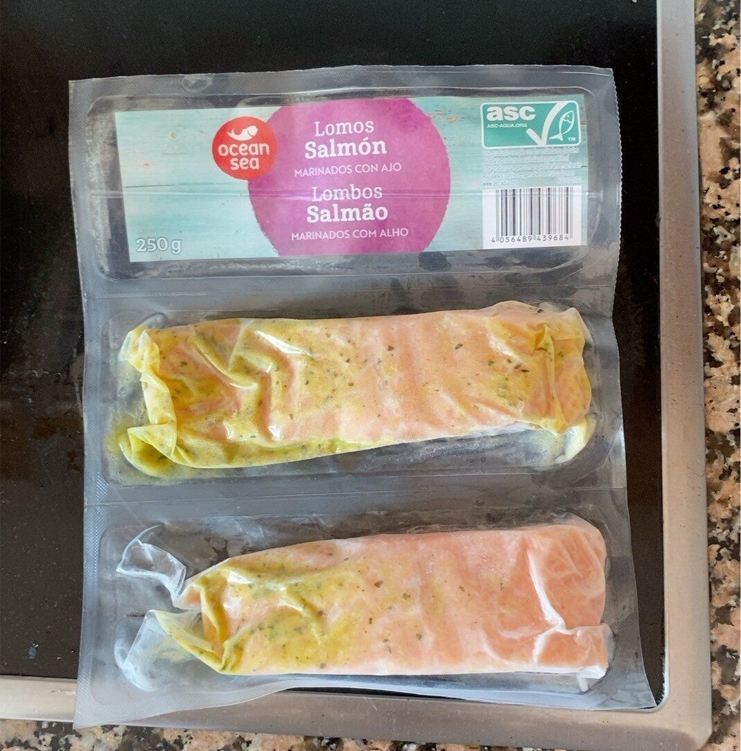 Lomos salmón marinados con ajo - Produkt