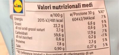 Tortilla Salted - Nutrition facts - it
