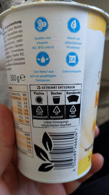 Sojagurt Mango - Instruction de recyclage et/ou informations d'emballage - de