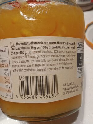 Marmellata di arance - Ingredienti