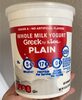 Greek plain whole milk yogurt - Producto
