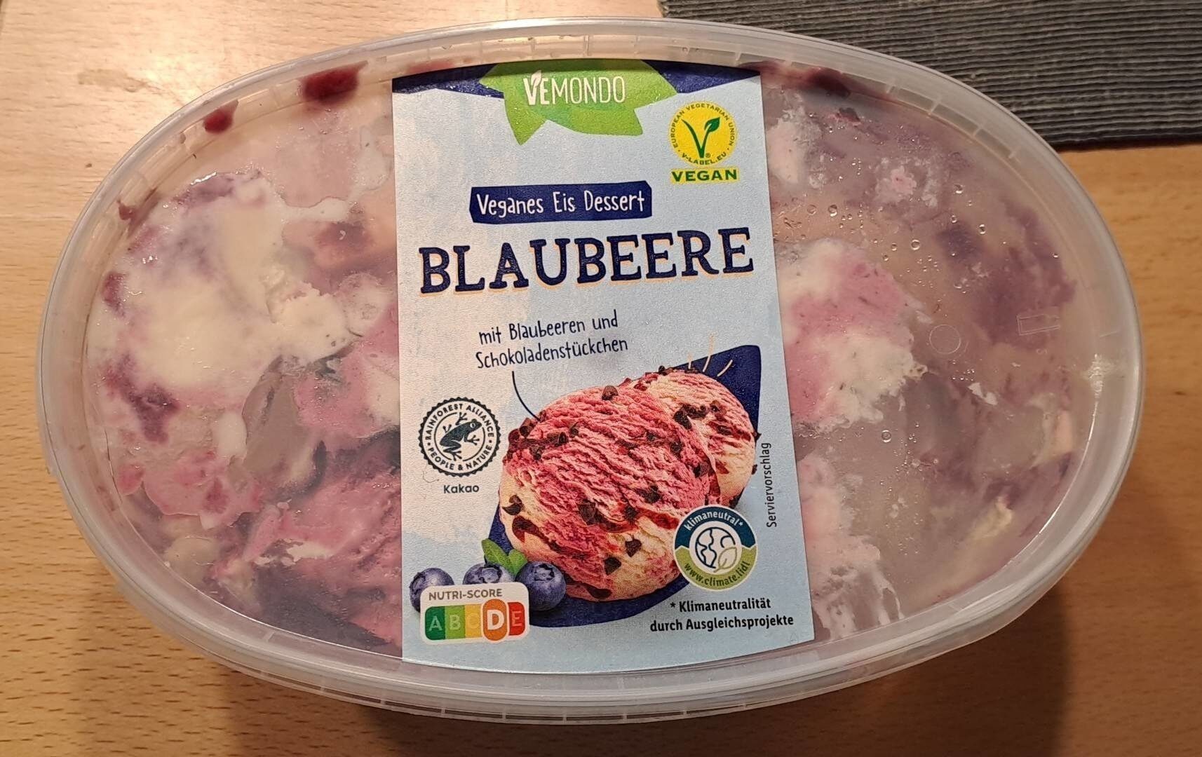 Veganes Eis Dessert Blaubeere - Product - sk
