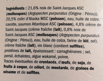 Terrine aux noix de Saint-Jacques - Ingredienser - fr