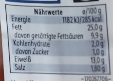 Wiener Würstchen - Nutrition facts - de