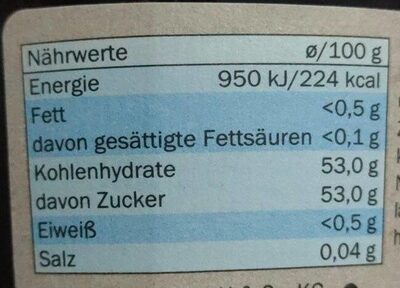 Heidelbeer Konfitüre extra - Nutrition facts - de