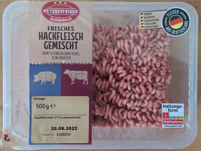 Hackfleisch 500g - Frisches Metzgerfrisch - gemischt