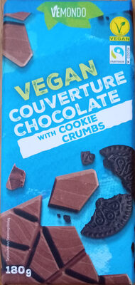 Vemondo Vegan Couverture Chocolate with Cookie Crumbs - Produkt