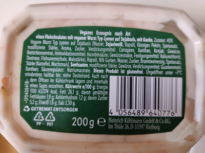 Veganer Salat nach Art eines Fleischsalates - Ingrédients - de