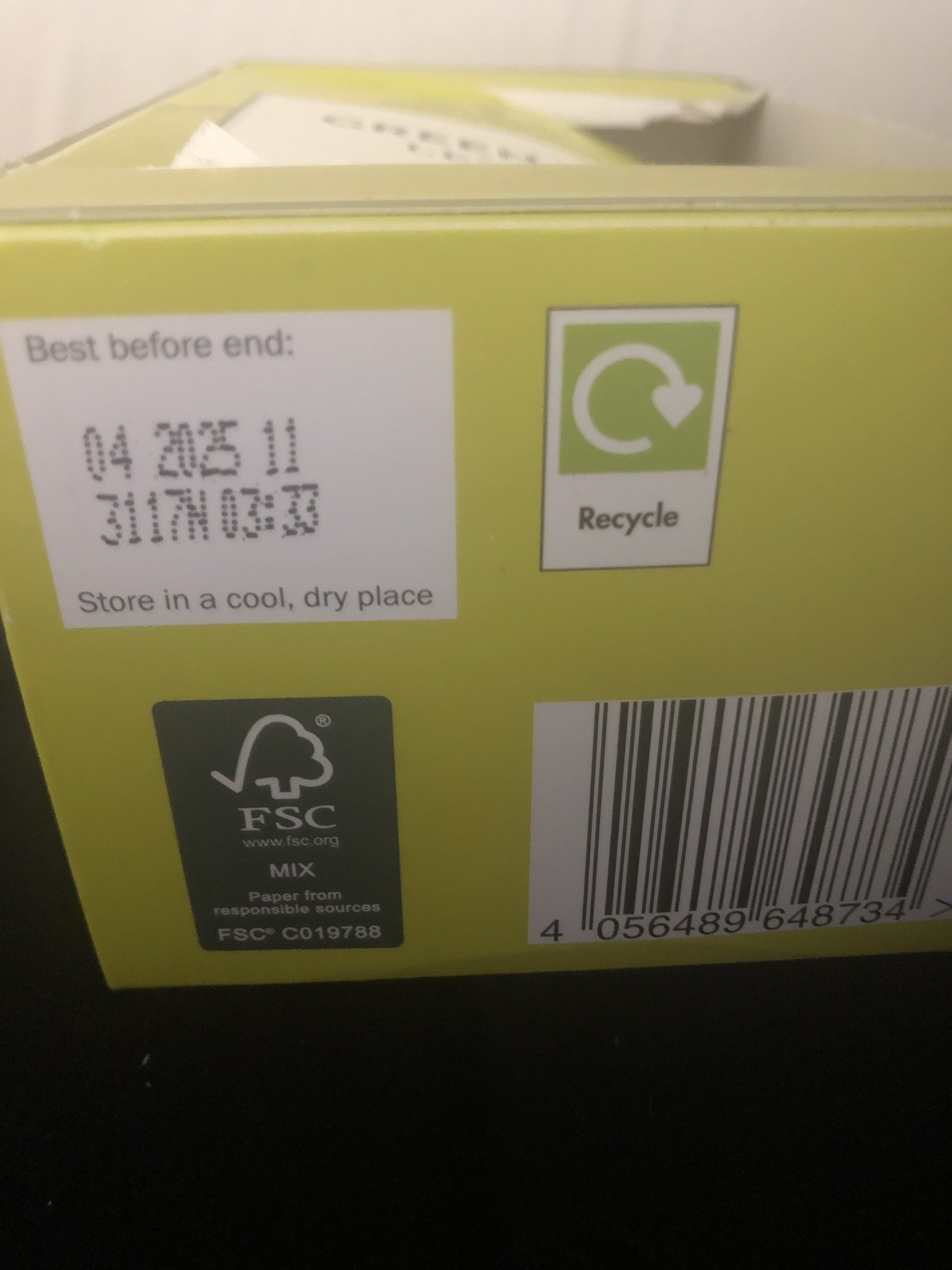 Green Tea Lemon - Recycling instructions and/or packaging information