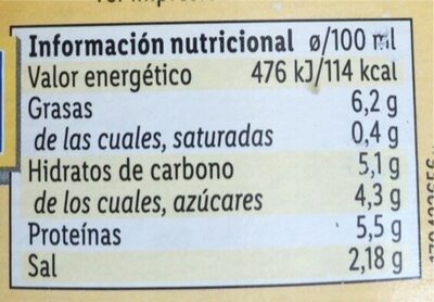 Moutarde - Nutrition facts - fr