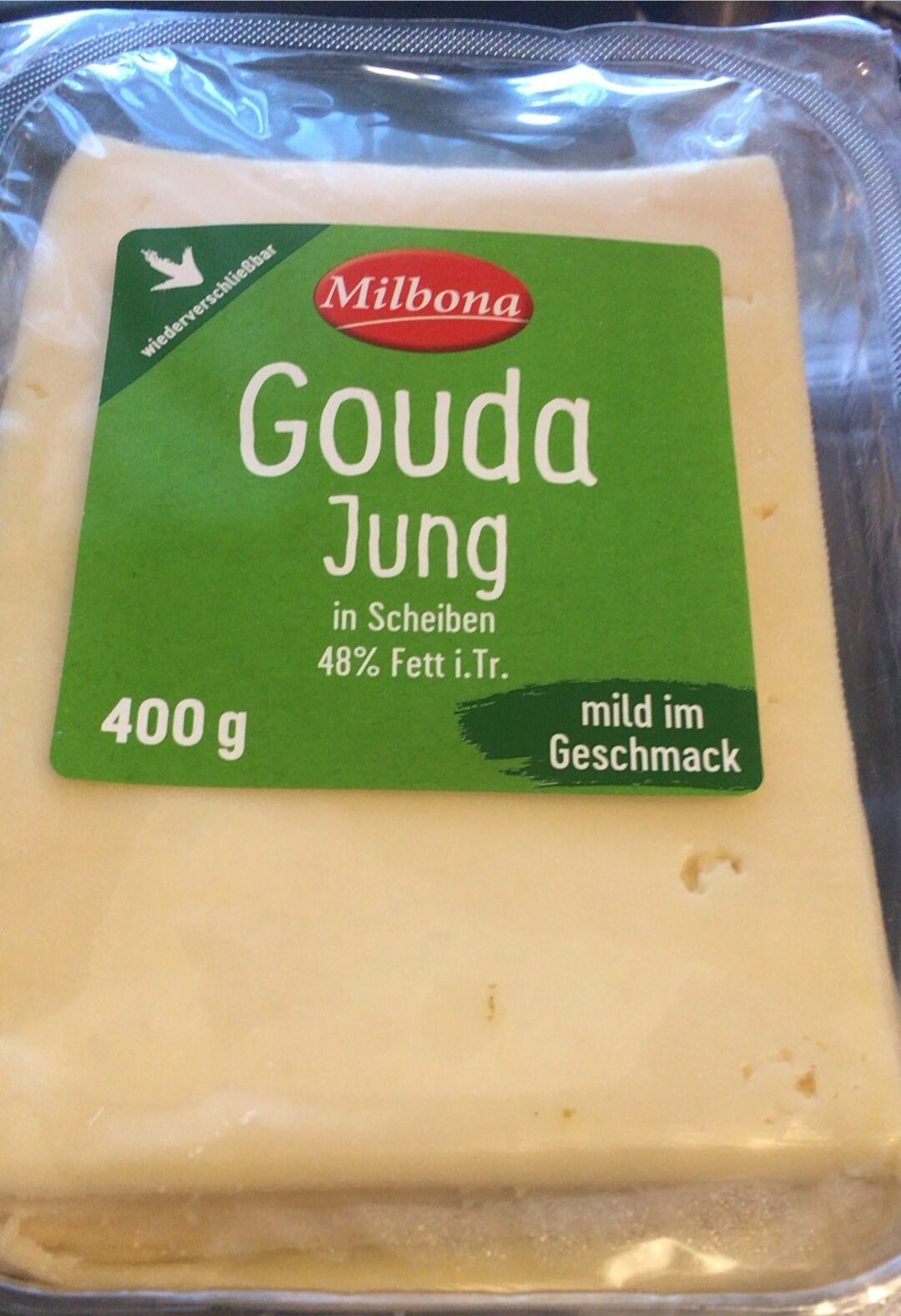 Gouda jung in Scheiben 48 % Fett i.Tr. - Product - de
