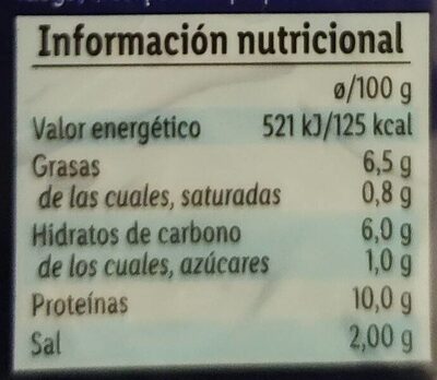 Delicias del Mar - Informació nutricional - es
