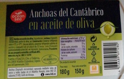 Anchoas del cantábruco - Producte