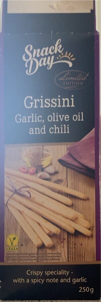 Grissini garlic , olive oil and chili - Prodotto - fr