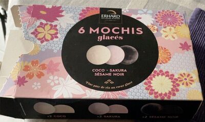 6 MOCHIS glacés - coco - Sakura - sésame noir - Product - fr