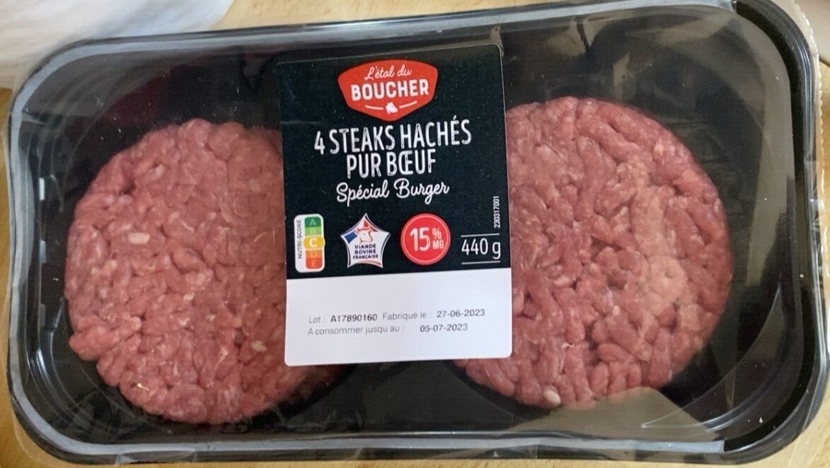 Steaks hachés pur bœuf Spécial burger - Produit