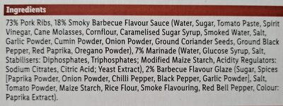 Pork rib rack - Ingredients