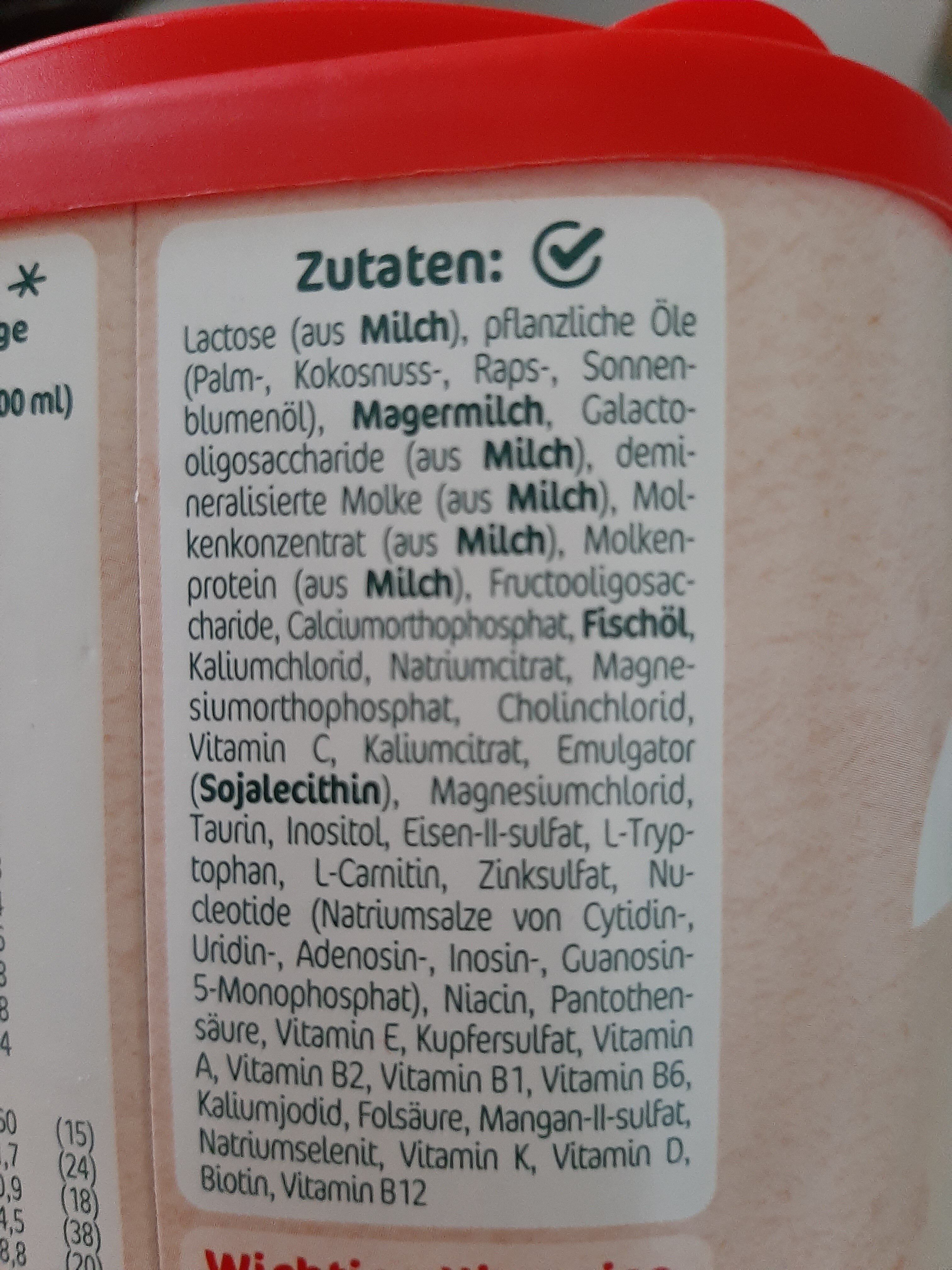 Milumil 2 - Ingredients