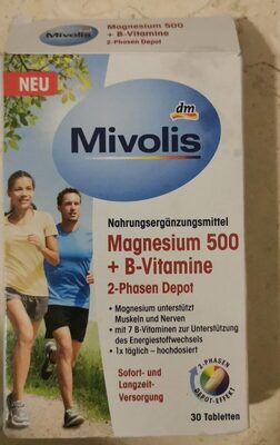 Mivolis magnesium 500 + b vitamine - Produit