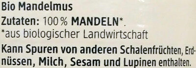 Mandelmus Braun - Ingredients - de
