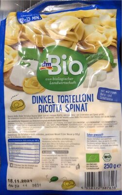 Dinkel Tortelloni Ricotta Spinat - Product - de