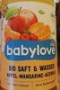 Babylove bio saft & wasser apfel - mandarine - acerola - Product