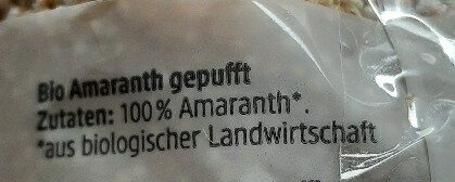 Amaranth gepufft - Ingredients - de