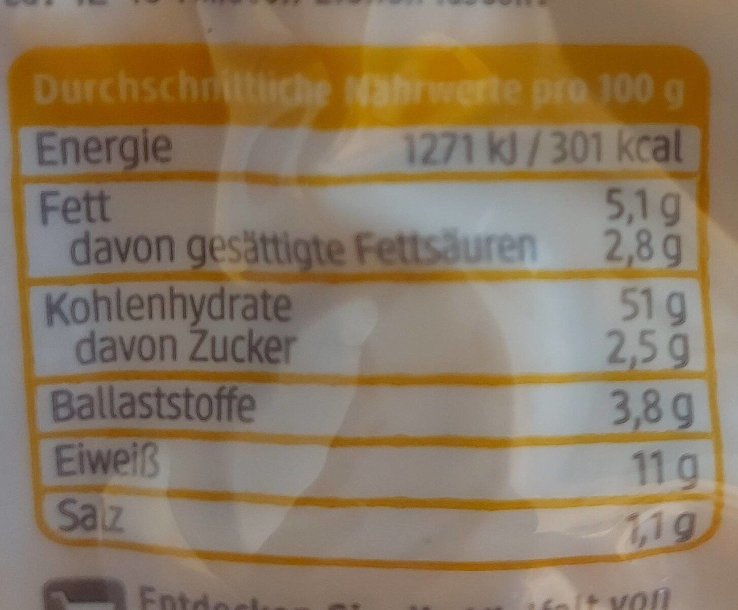Tortellini Käse - Nutrition facts - de
