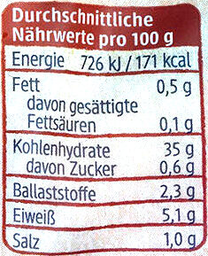 Gnocchi aus Kartoffeln & Sommerdinkel - Información nutricional - de