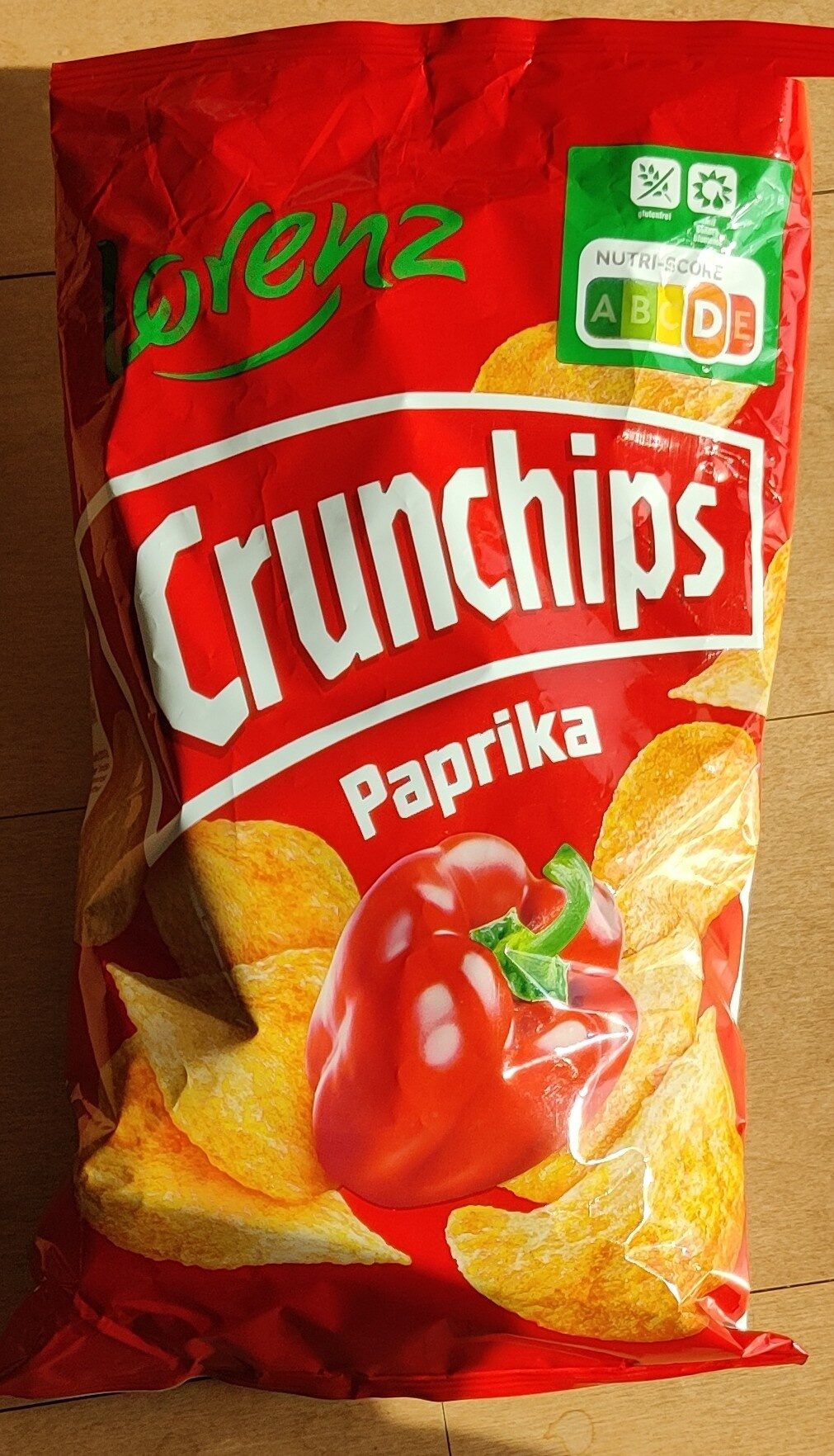 Crunchips Paprika - Nährwertangaben