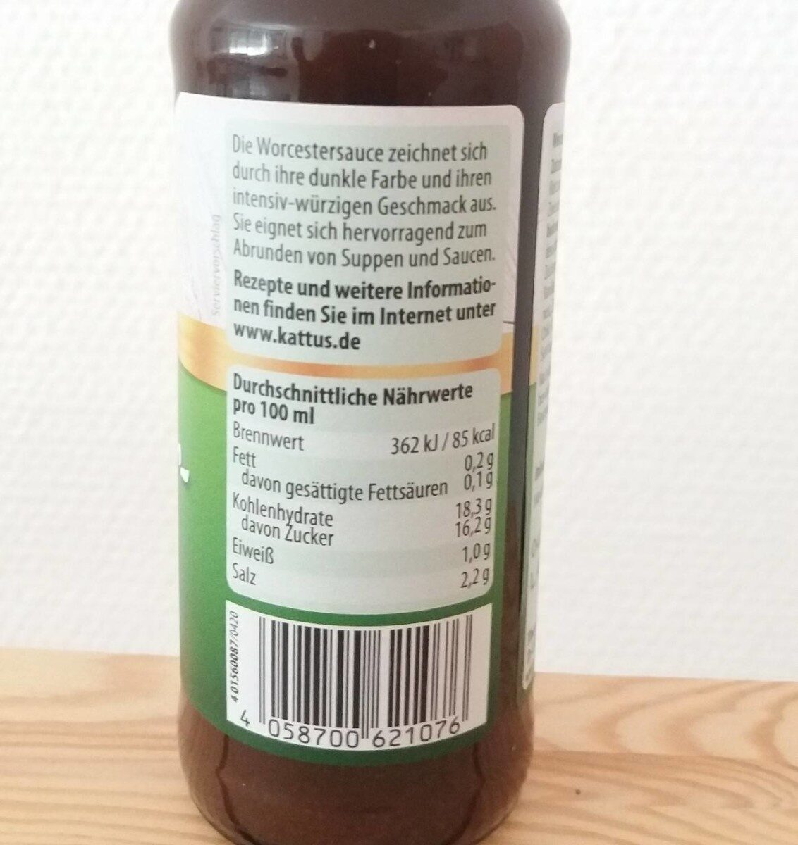Worcester Sauce - Nutrition facts