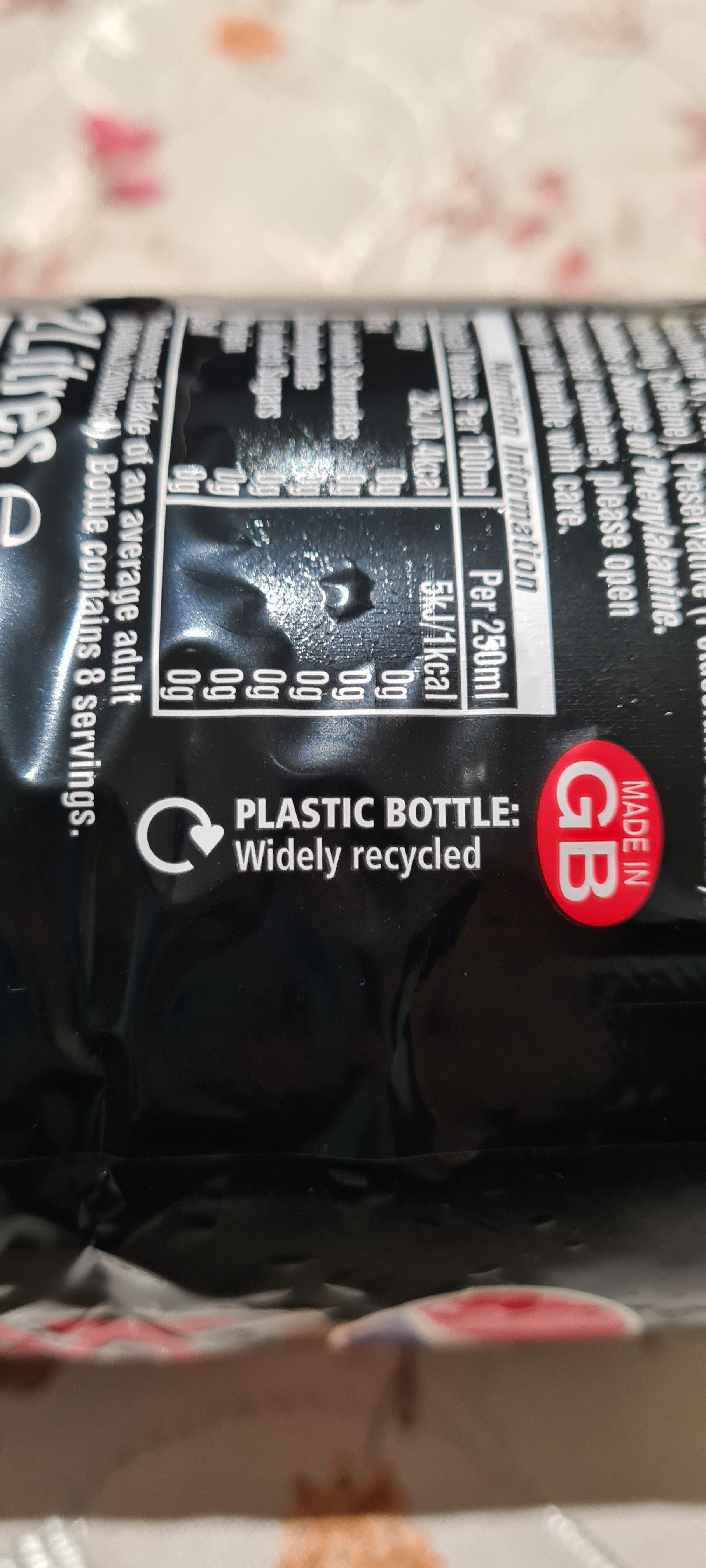 Pepsi max - Instruction de recyclage et/ou informations d'emballage - en