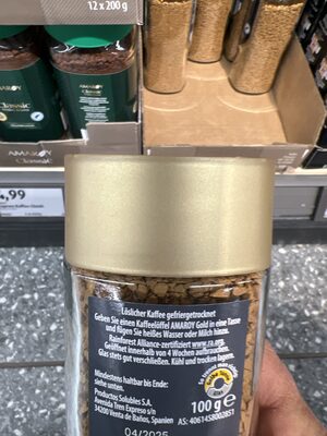 Löslicher Kaffee Gold Premium - Nährwertangaben