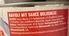 Ravioli mit Sauce Bolognese - Product