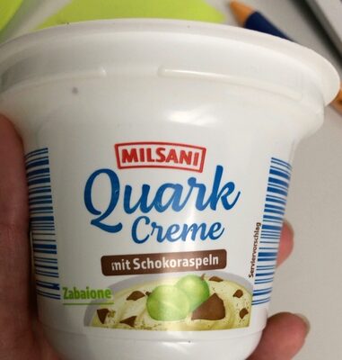 Quark creme mit schokoraspeln zabaione - Produkt - en