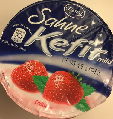 Sahne-Kefir mild Erdbeer - Produkt