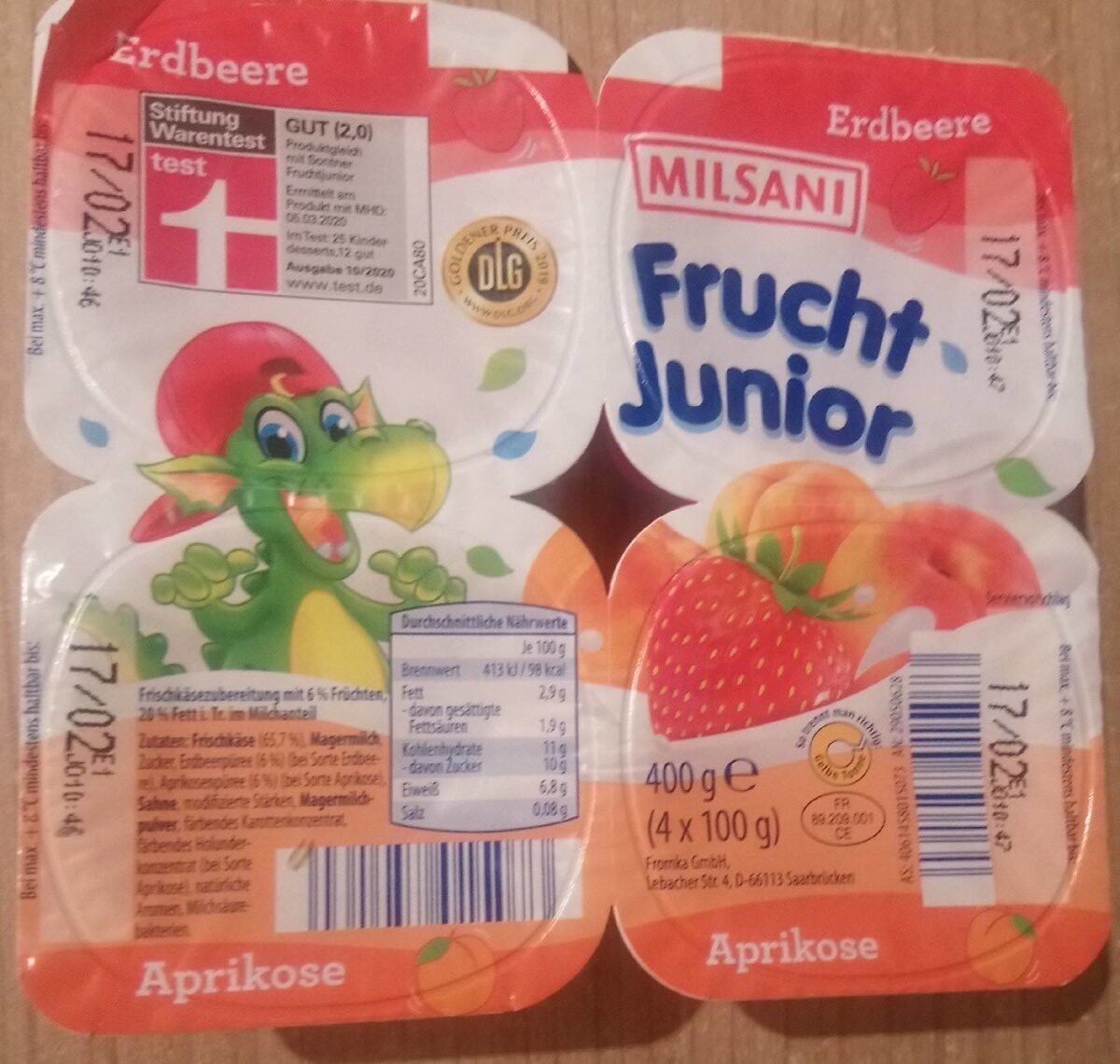 Frucht-Junior - Erdbeere / Aprikose - Product - de
