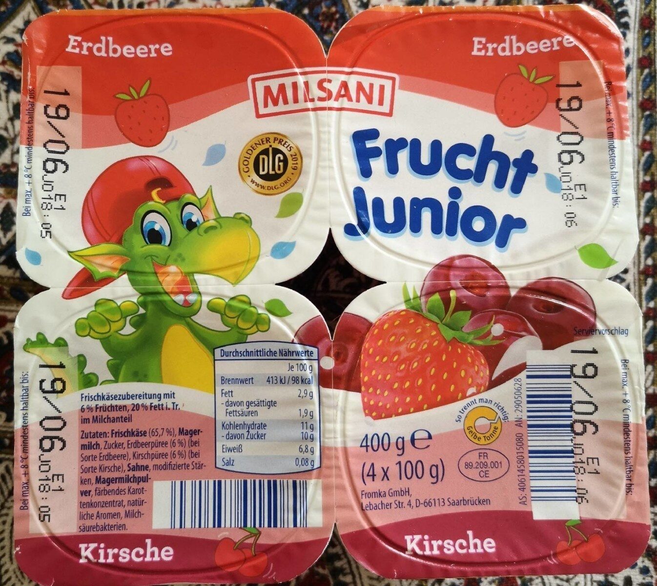 Frucht Junior Joghurt - Produkt