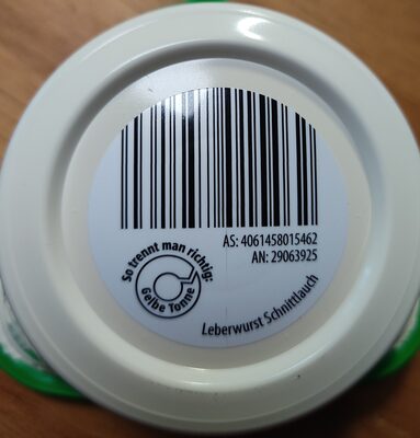 Leberwurst fein mit Schnittlauch - Instrucciones de reciclaje y/o información de embalaje - de