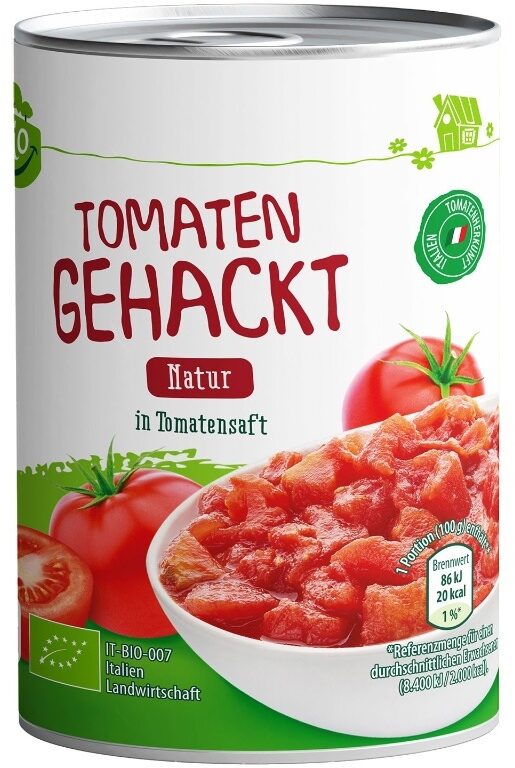 Bio-Tomaten gehackt - Natur - Produkt