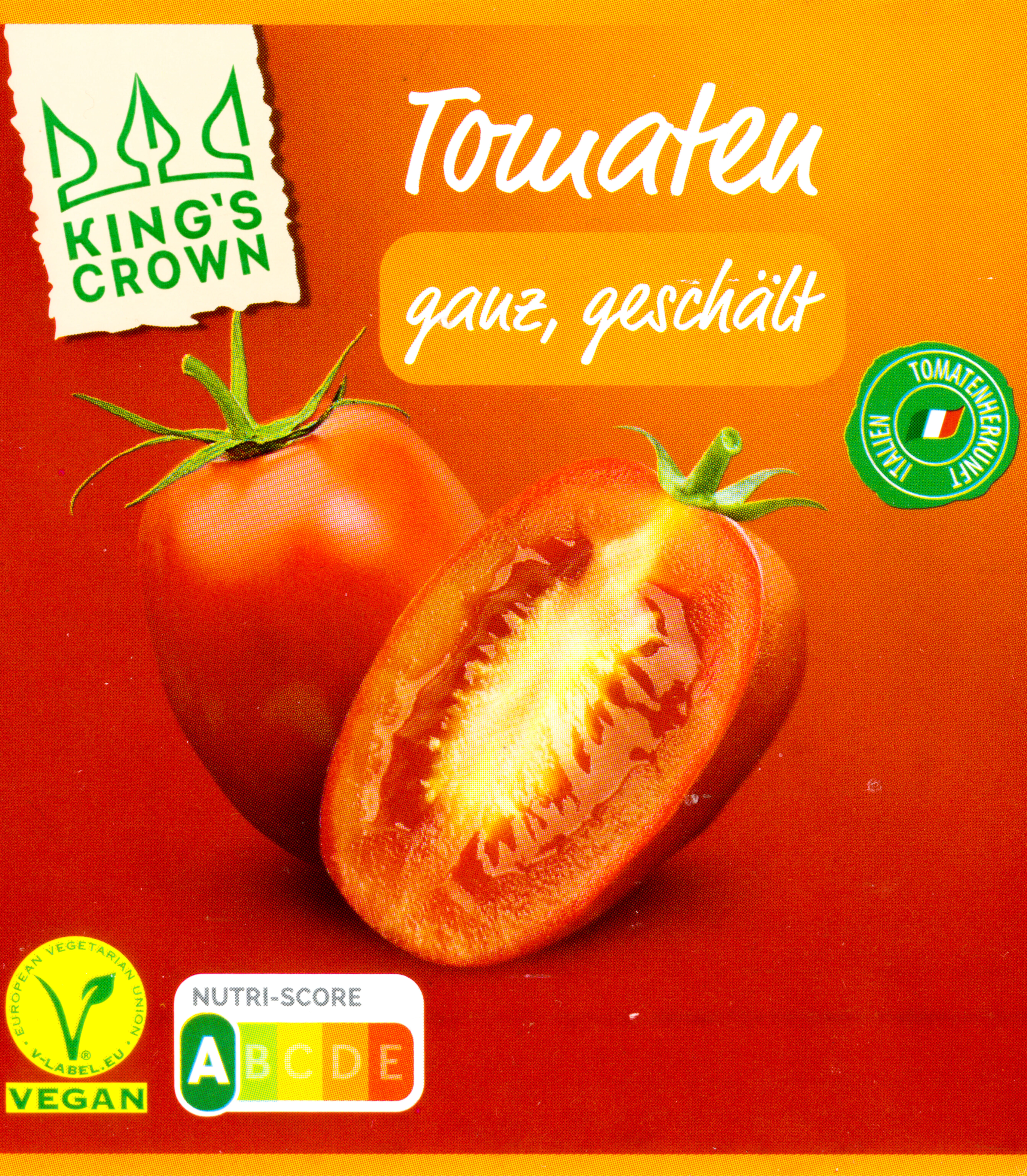 Aldi King's Crown Tomaten ganz geschält - Produkt