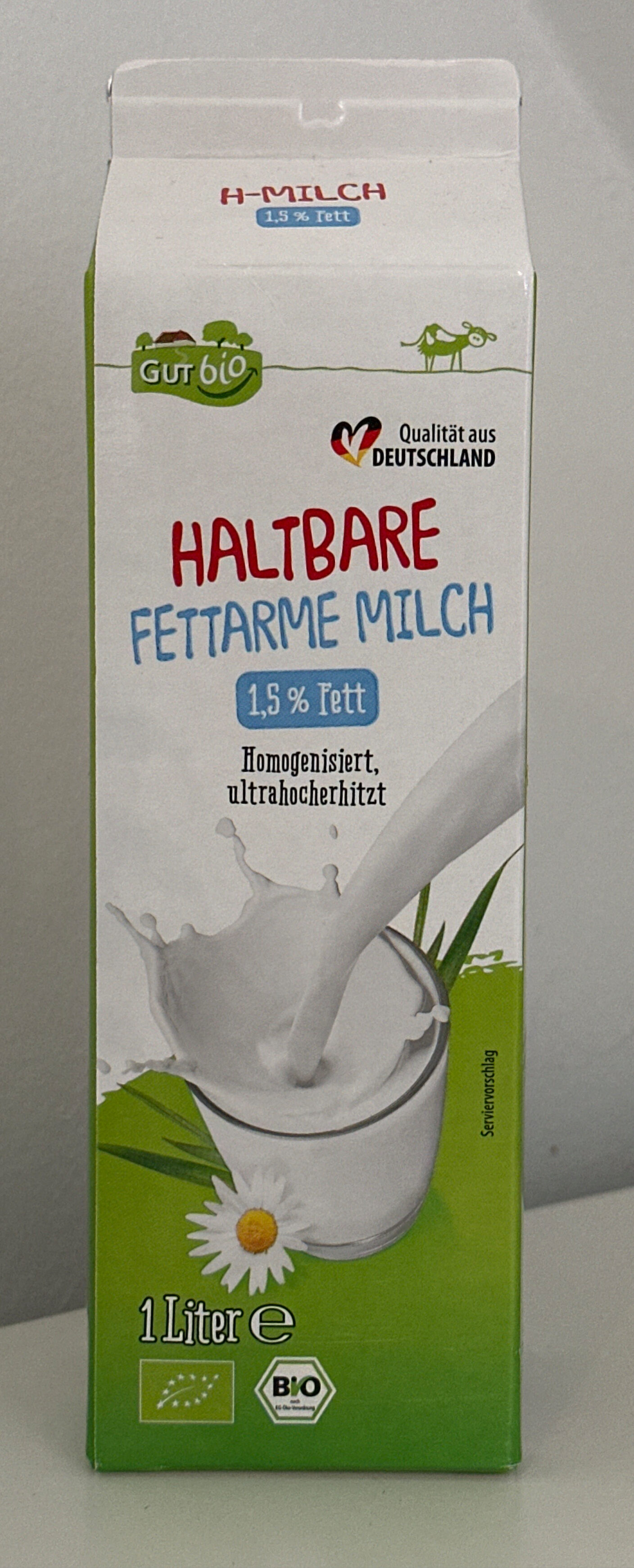 Haltbare fettarme Biomilch - Produkt