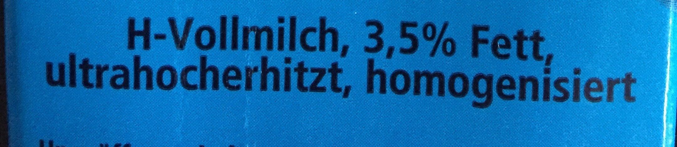 Milch Vollmilch Haltbare - Ingrediënten - de