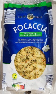 Focaccia - Mozzarella mit Kräuterbutter - Produkt