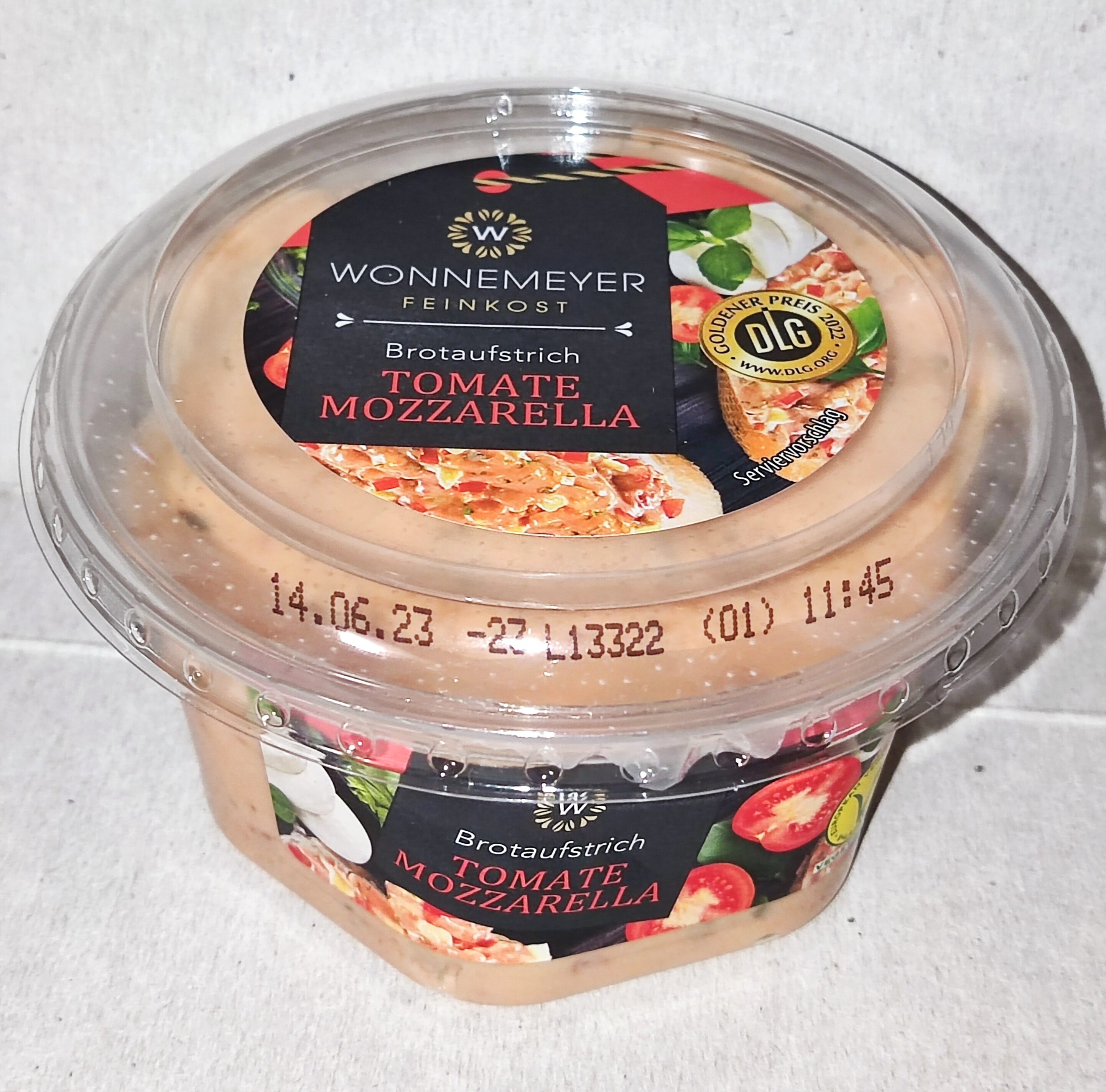 Brotaufstrich Tomate-Mozzarella - Produkt
