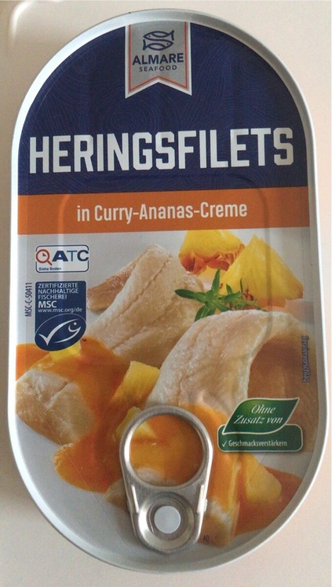 Heringsfilets in Curry-Ananas-Creme - Produkt