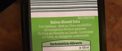 Natives Olivenöl extra - Zutaten