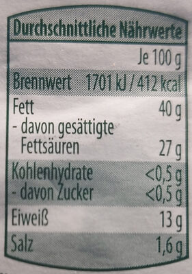 Hofburger Cremiger Weichkäse Pfeffer - Voedingswaarden - de