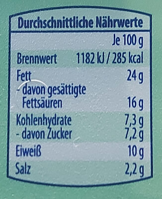 Kräuter Schmelzkäse - Información nutricional - de