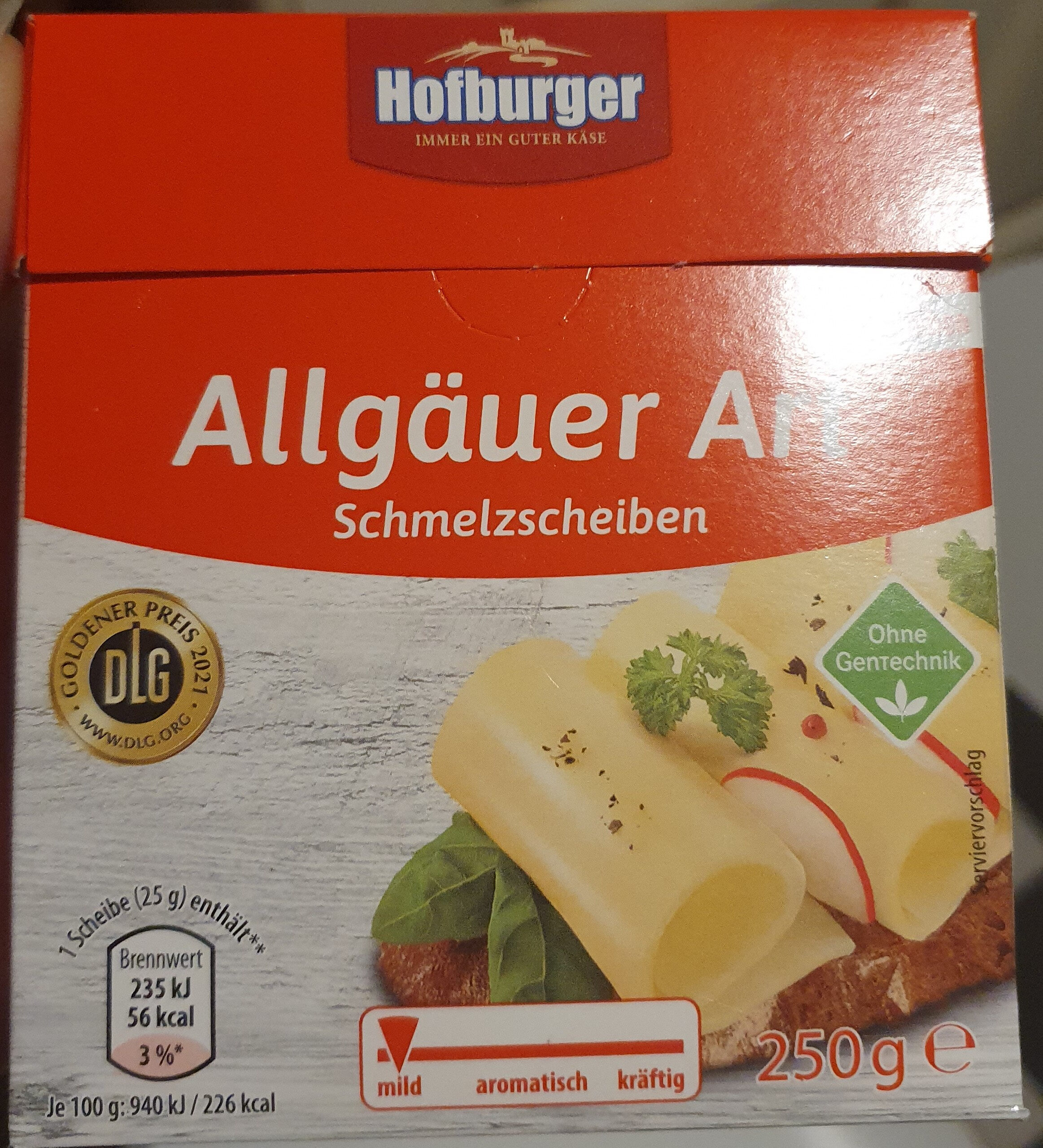 Hofburger Schmelzscheiben Allgäuer Art - Produkt